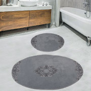 Набір килимків у ванну кімнату Nice blue Diva з гіпюром