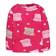 Лонгслів для дівчинки 0405204спт мультирип Татошка червоний