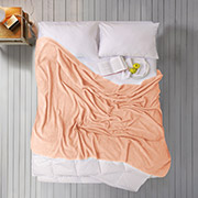 Простирадло махрове Peach Iris Home персикове