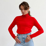 Гольф-джемпер морквяно-червоний Art Knit