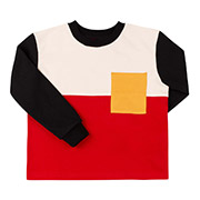 Лонгслів для хлопчика ФБ958 інтерлок Бембі YL0-чорний-червоний