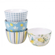 Набір піал 13 см 4 предмета Стиглий лимон Certified International 23123-set