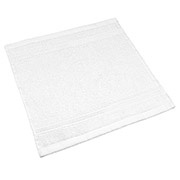 Махровий рушник-серветка Home Line Узбекистан 400 білий з бордюром