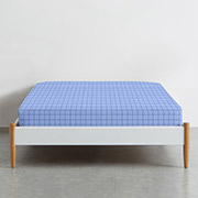 Простирадло на гумці Blue Geometry ранфорс Cosas висота 20 см