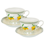 Набір чайний порцеляновий 4 предмети 220 мл Амальфі Lefard 922-089
