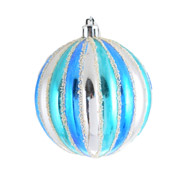 Шар новогодний 8 см ребристый Yes! Fun 972866