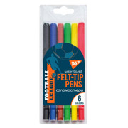 Фломастери 6 кольорів Football Yes 650514