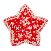Блюдо порцелянове 22х22х2.5 см Snowflake Lefard 824-009