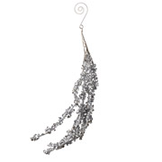 Ветка декоративная 30 см Серебряные сосульки Yes! Fun 974733