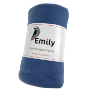 Плед флисовый Levity ТМ Emily сине-серый