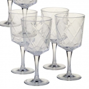 Набір келихів 4х410 мл Алмазні грані Certified International 20428-set прозорий