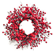 Венок декоративный 35 см Калина красная Yes! Fun 975007