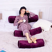 Подушка-валик 8127 Velvet Line 28-0002 Excalibur EcoSilk велюр MirSon