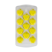 Форма для льоду силіконова Kornel Яблуко 11х2х22 см жовта