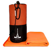 Рушник спортивний дорожній мікрофібра Love You помаранчевий