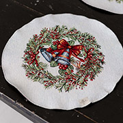 Серветка кругла новорічна гобеленова Carousel Прованс 