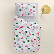 Підліткове постільне білизна New Year Gnomes CS7 ранфорс Cosas