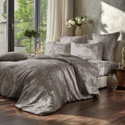 Наволочка сатин жаккард Jacquard Nonpareil Java SoundSleep кавовий