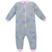 Комбінезон-чоловічок для дівчинки 1518260сшр фліс Татошка сірий