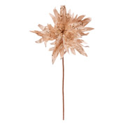 Квітка декоративна 24 см Хризантема Novogod'ko 973974 шампань