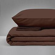 Наволочка MirSon бязь 19-1217 Chocolate Perla однотонна коричнева