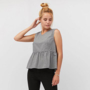 Топ із рюшею Прованс сірий