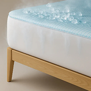 Наматрацник натяжний охолоджувальний Аквастоп Cooling Aquastop Ютек з гумкою по периметру