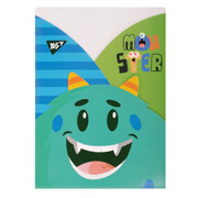 Папка-куточок 3 фігурних відділення А4 Monsters Yes 491941