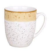 Чашка порцелянова 360 мл Siena Ardesto AR2936SBG біло-жовта