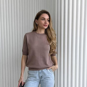 Футболка жіноча в'язана Art Knit тауп