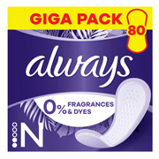 Прокладки гігієнічні щоденні 80 шт Always Daily Fresh Normal Без запаху Quatro