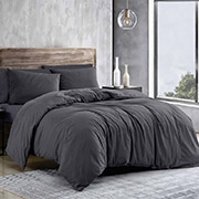 Комплект постільної білизни Monochrom DK Grey SoundSleep бязь графітовий