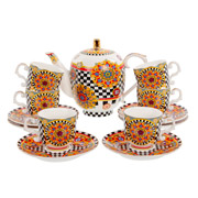 Набір чайний порцеляновий 13 предметів 100 мл Lefard 925-072