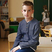 Джемпер для хлопчика ФБ995 трикотаж-вафелька Бембі X00-сірий