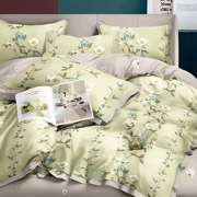 Комплект постільної білизни Євро Elle Flower Olive Grey Soho