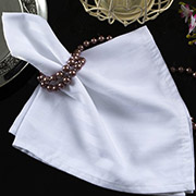 Серветка Lotus сатин-страйп білий