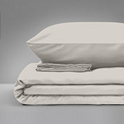 Наволочка MirSon бязь 16-5703 Light Gray однотонна світло-сіра