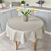 Скатертина жакардова кругла LiMaSo FLUOR007