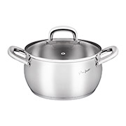 Каструля Shape LT1160 3,6л Lamart із нержавіючої сталі зі скляною кришкою
