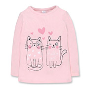 Лонгслів для дівчинки 0724304киш селаник Татошка рожевий