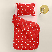 Підліткова постільна білизна Crimson Hearts ранфорс Cosas