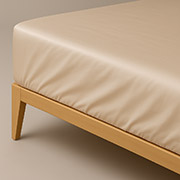 Простирадло натяжне Boston Ivory Beige сатин Ютек