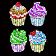 Набір для творчості Sequin Art BLUE Кекси SA1130