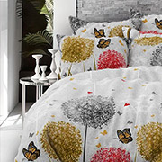 Постільна білизна Яскраві кульбабки grey 100875 бязь-люкс Selena