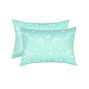 Набір із двох наволочок Волошки бязь Home Line бірюзовий