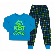 Піжама для хлопчика Бембі ПЖ53 481-блакитна з синім