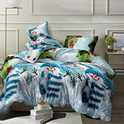 Комплект постільної білизни бязь люкс Selena Сніговички-2 100460