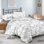 Комплект постільної білизни Selena Танго ліній поплін 420103