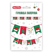 Гірлянда паперова 3 м 12 елементів З Новим Роком Yes! Fun 974925