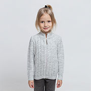 Кофта на блискавці для дівчинки Прованс Софі сіра 13285